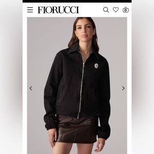 fiorucci patch black denim jacket